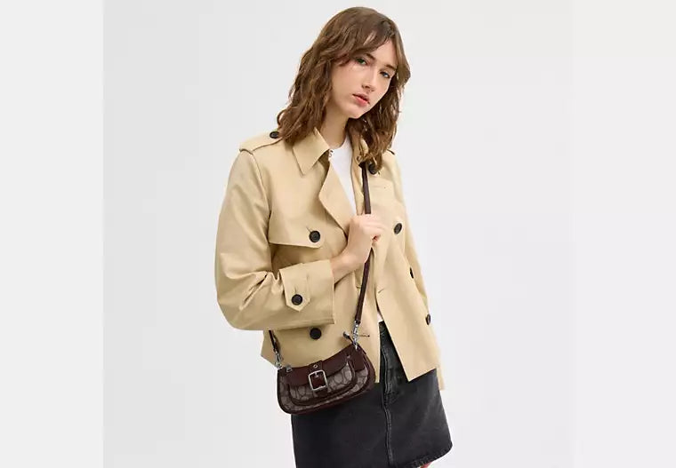 Ashton Mini Shoulder Bag in Signature Jacquard product image 4, provided for visual reference and product detail review