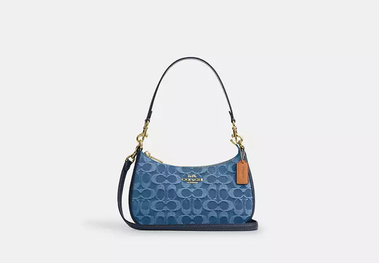 Teri Mini Shoulder Bag | Signature Denim product image 5, provided for visual reference and product detail review