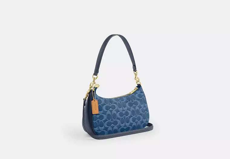 Teri Mini Shoulder Bag | Signature Denim product image 6, provided for visual reference and product detail review