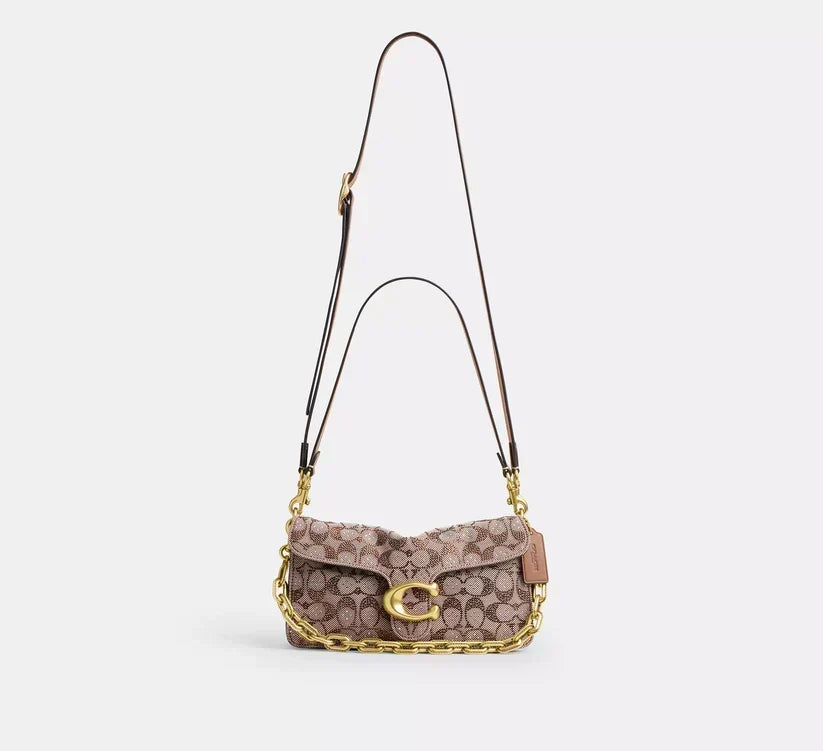 Coach Tabby Shoulder Bag 26 - Crystal Signature Jacquard product image 2, provided for visual reference and product detail