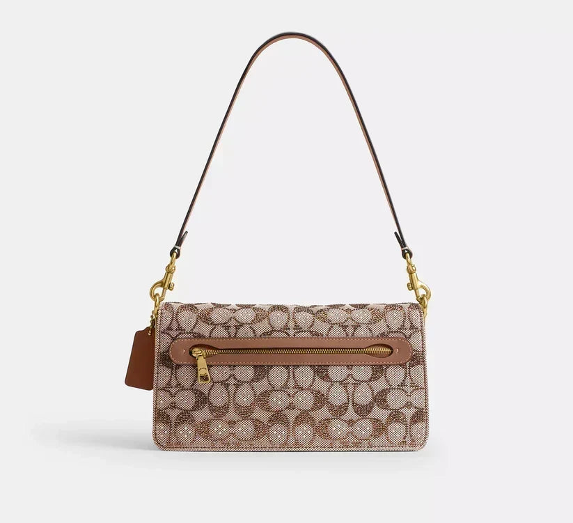 Coach Tabby Shoulder Bag 26 - Crystal Signature Jacquard product image 5, provided for visual reference and product detail