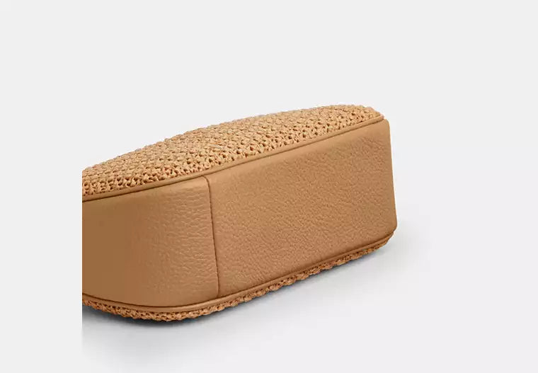 Coach Straw Teri Shoulder Bag with Charm product image 2, provided for visual reference and product detail review
