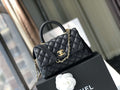 Chanel Small Flap Bag with Coco Handle - Black with Black Hardware product image 1, provided for visual reference and