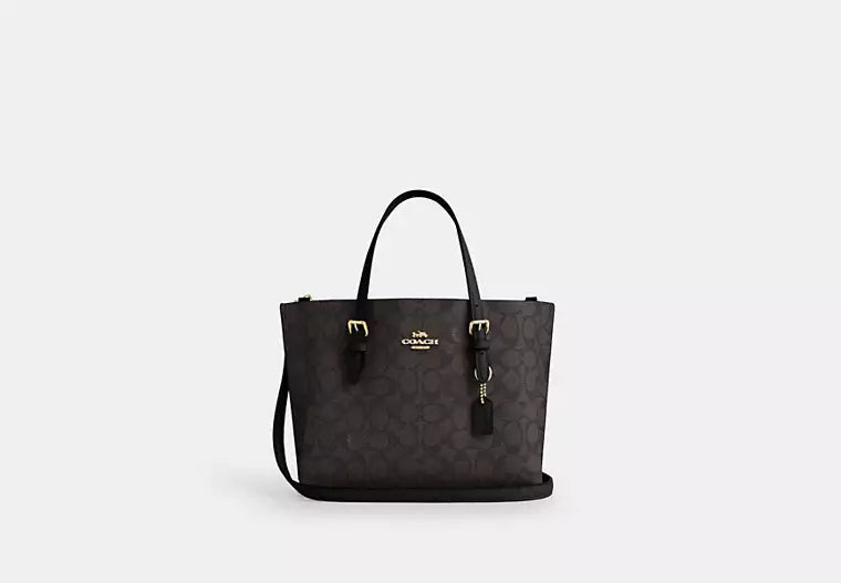 Coach Signature Mollie Tote Bag 25 - Signature Walnut product image 1, provided for visual reference and product detail