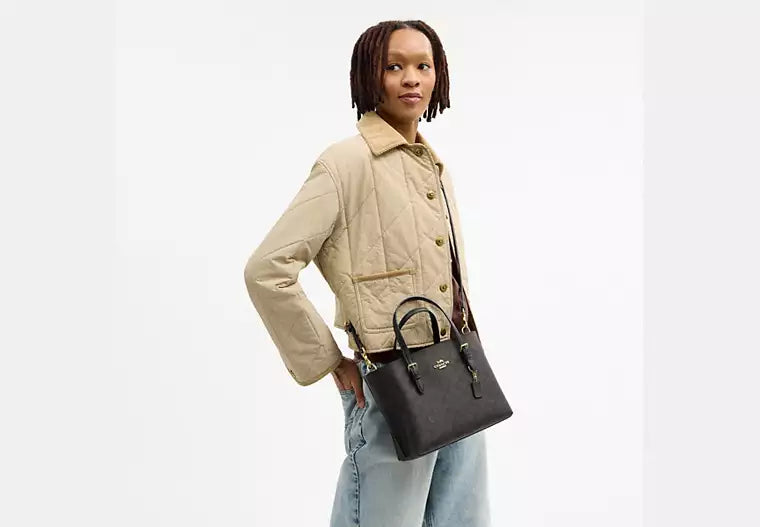 Coach Signature Mollie Tote Bag 25 - Signature Walnut product image 4, provided for visual reference and product detail