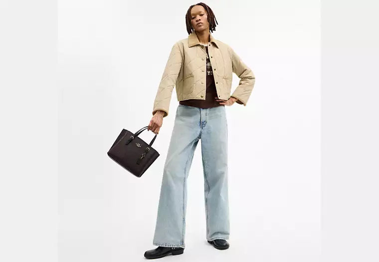 Coach Signature Mollie Tote Bag 25 - Signature Walnut product image 5, provided for visual reference and product detail