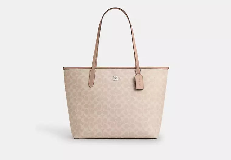 City Tote Bag in Signature Canvas - Sand product image 1, provided for visual reference and product detail review