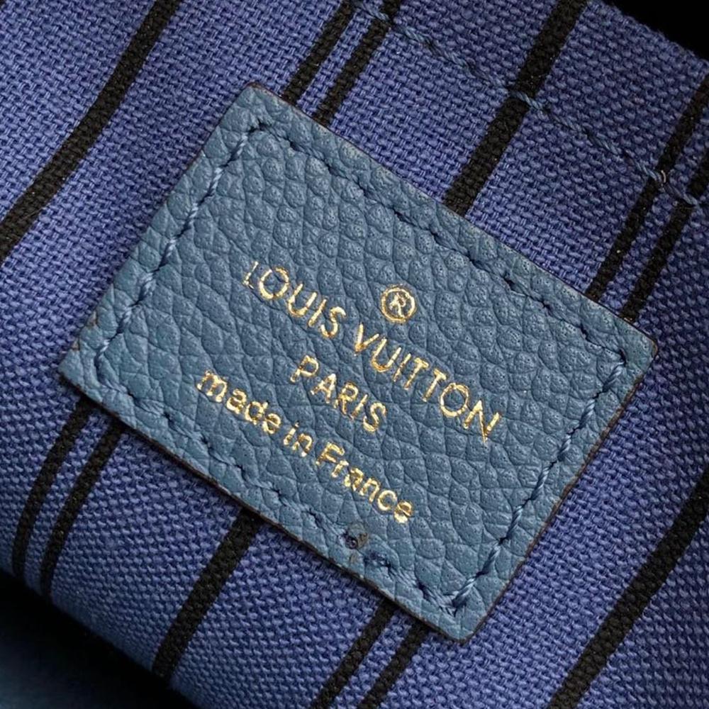 Louis Vuitton Montaigne MM Blue Handbag product image 8, provided for visual reference and product detail review