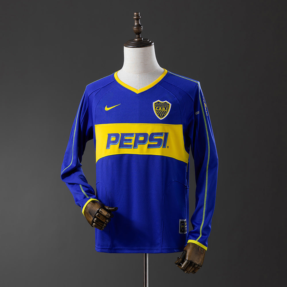 Boca Juniors Jersey 2003-04 Home Retro Football Kit Long product image 1