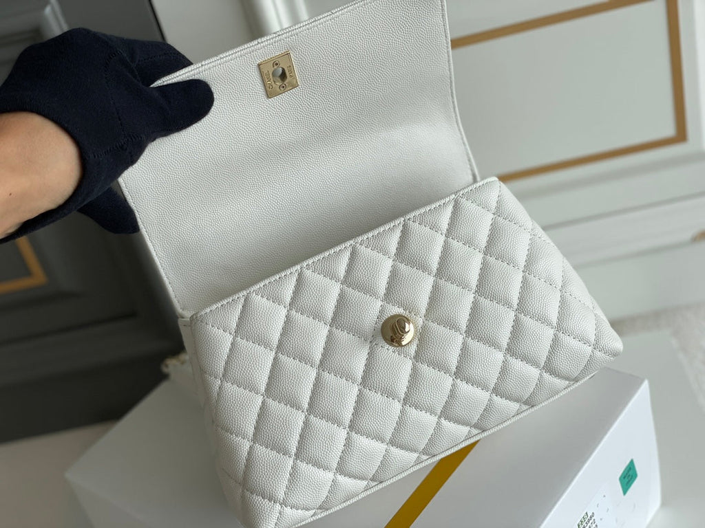 Chanel Coco Handle White Bag product image 5, provided for visual reference and product detail review