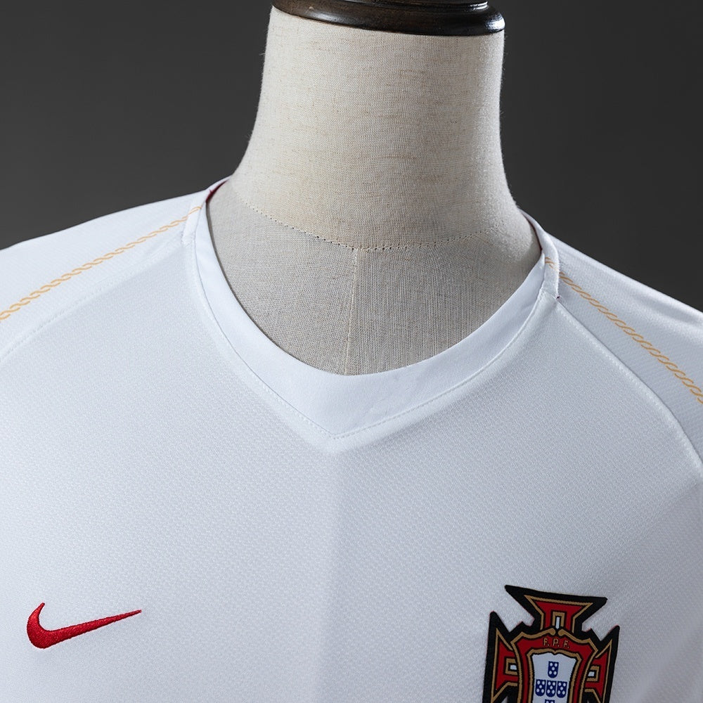 Portugal White Jersey 2006 Retro Football Kit Soccer Shirt product image 7