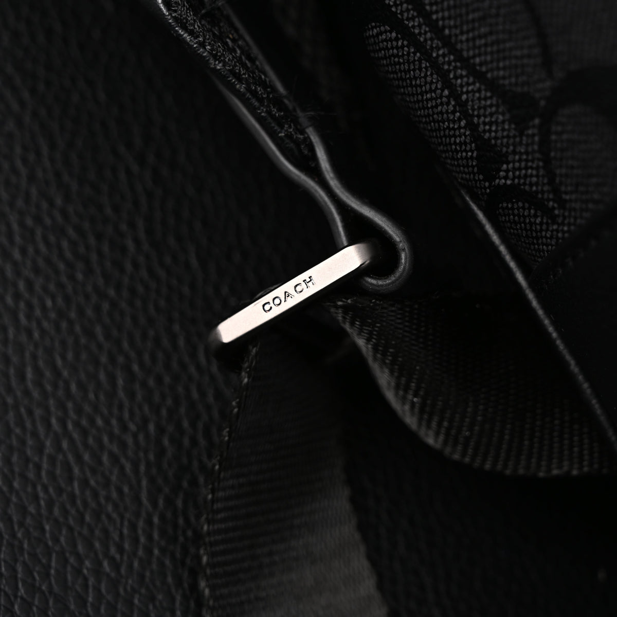 Coach West Backpack – Signature Canvas in Black/Grey - Black/Grey Monogram Pattern product image 10, provided for visual