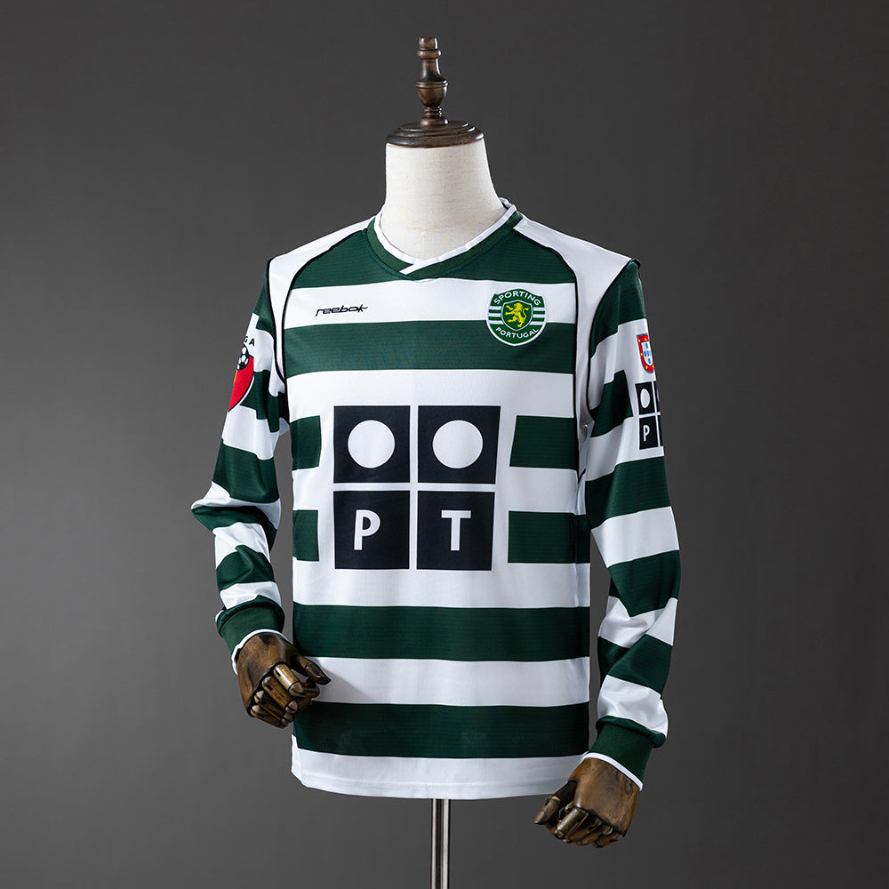 Sporting CP Jersey 2001/03 Home Retro Football Kit Long product image 1