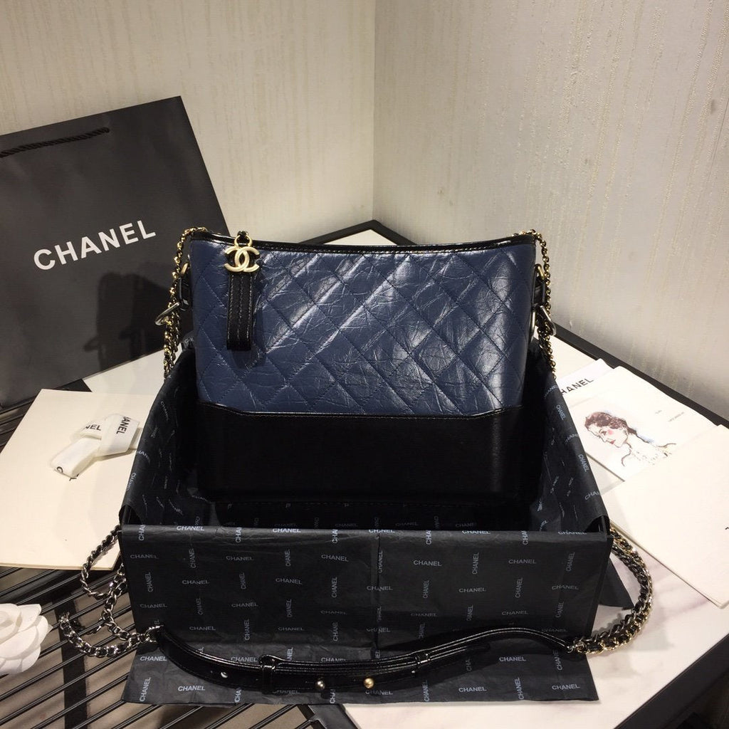 Chanel's Gabrielle Large Hobo Bag - Blue & Brown product image 2, provided for visual reference and product detail review