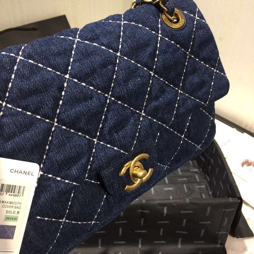 Chanel Denim Quilted Flap Bag product image 5, provided for visual reference and product detail review