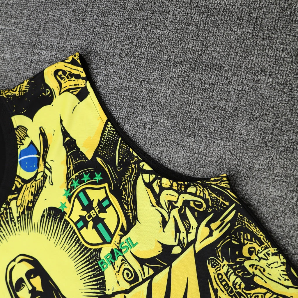 Brazil Vest Set Training Tracksuits 25/26 Football Kit product image 5