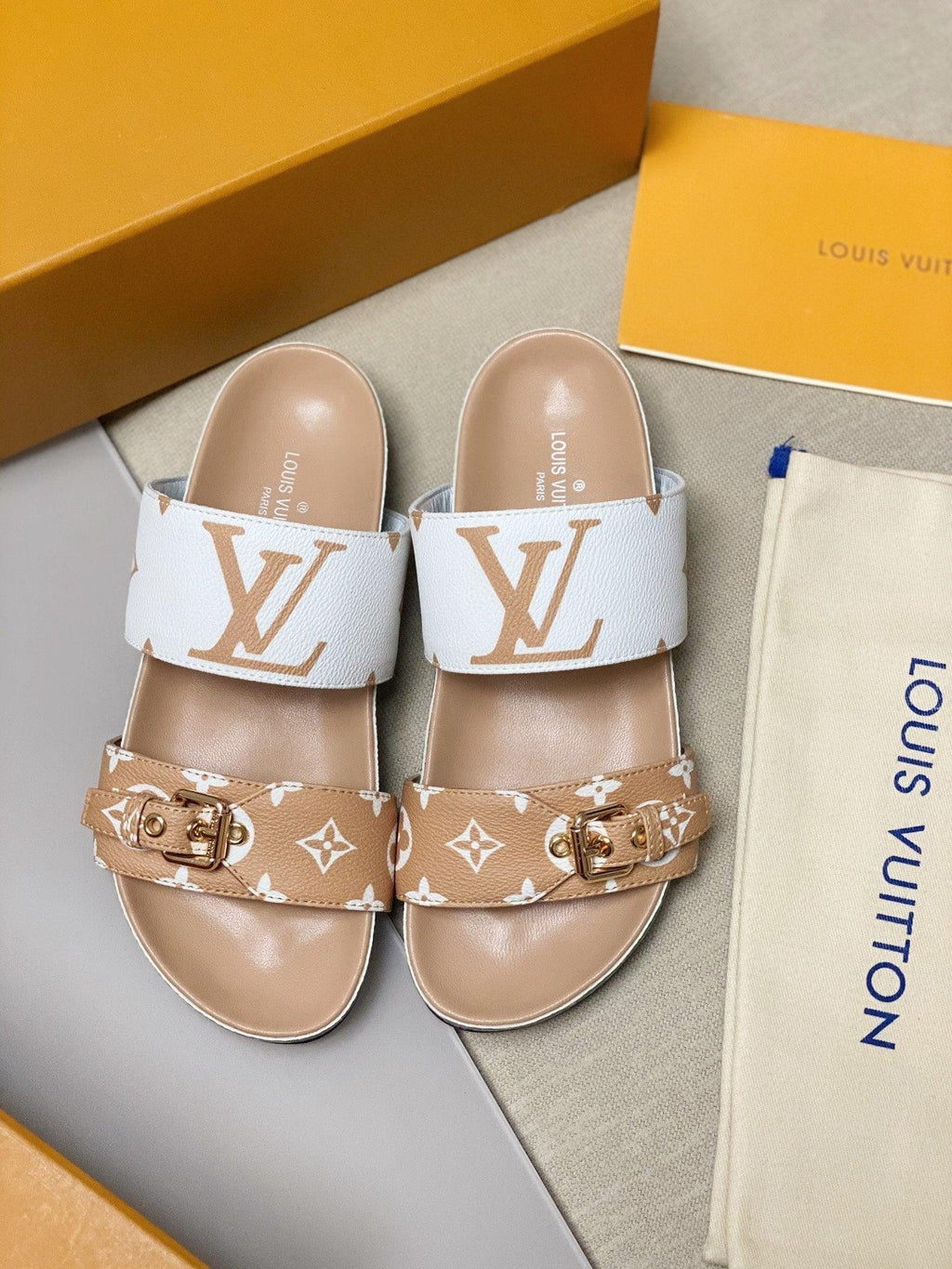 Louis Vuitton Bom Dia Mule Slides Sandals product image 7, provided for visual reference and product detail review