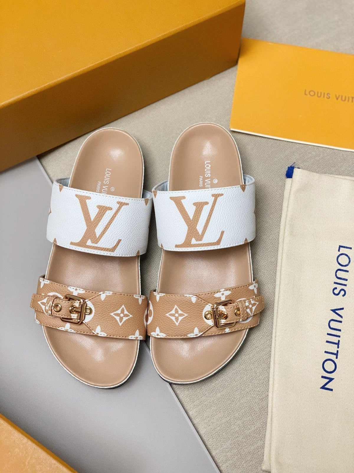 Louis Vuitton Bom Dia Mule Slides Sandals product image 7, provided for visual reference and product detail review