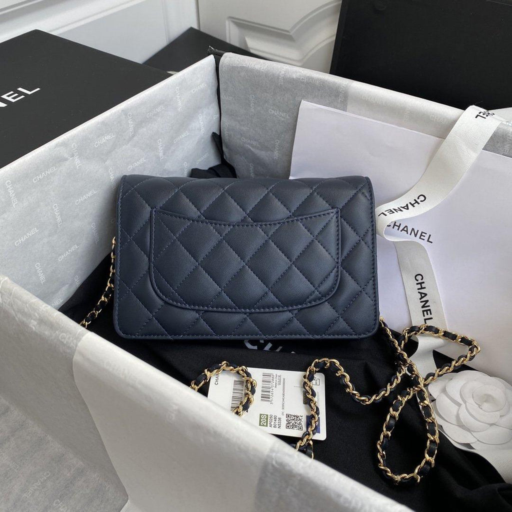 Chanel Wallet On Chain WOC Blue product image 3, provided for visual reference and product detail review