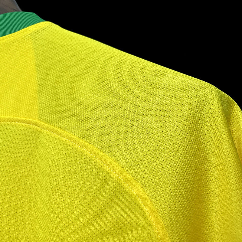 Brazil Home Jersey 2018 Retro Football Kit Soccer Shirt product image 3