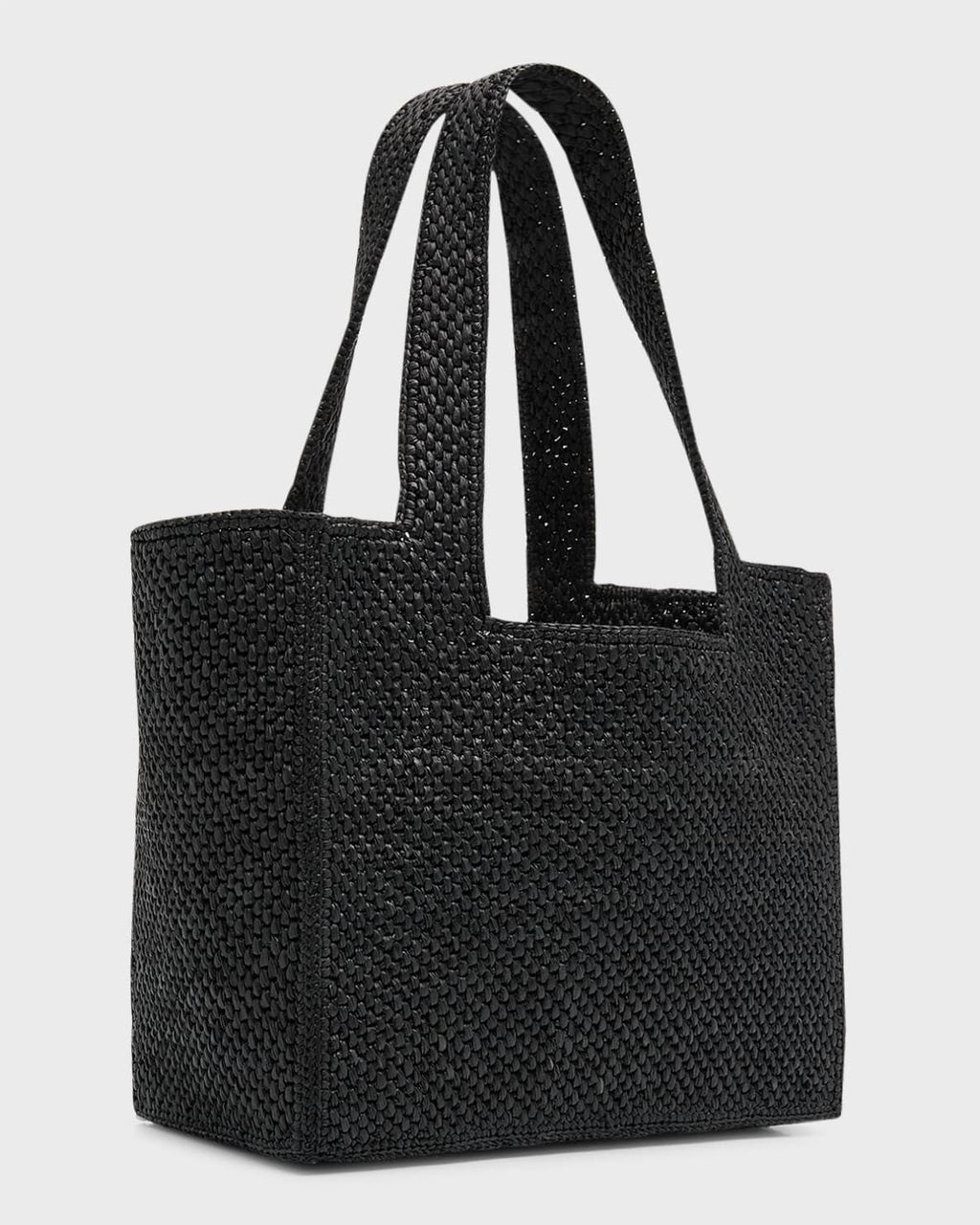 Loewe Logo Raffia Tote Bag - Black product image 4, provided for visual reference and product detail review