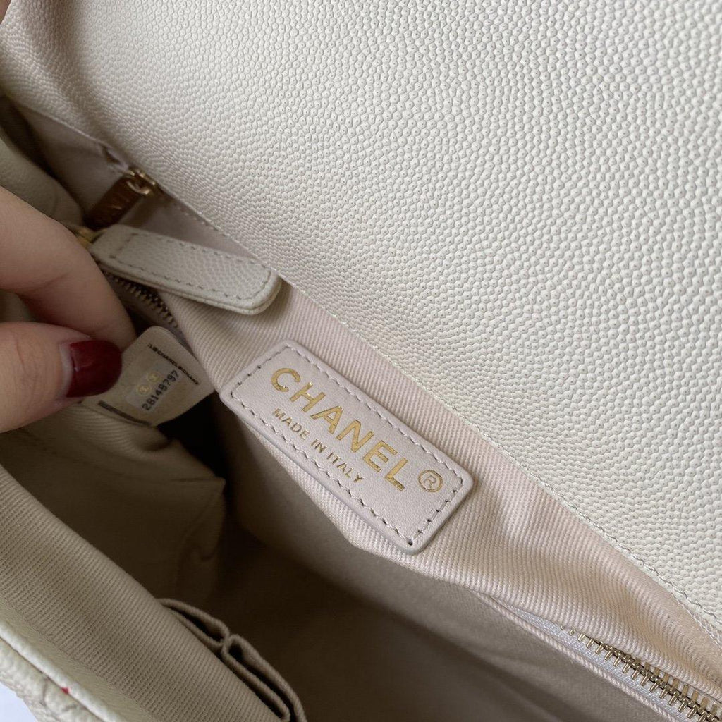 Flap Bag with Top Handle - White product image 8, provided for visual reference and product detail review