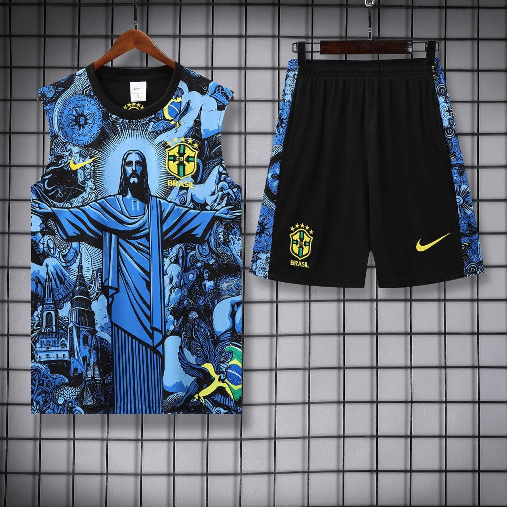 Brazil Vest Set Training Tracksuits 25/26 Football Kit product image 1