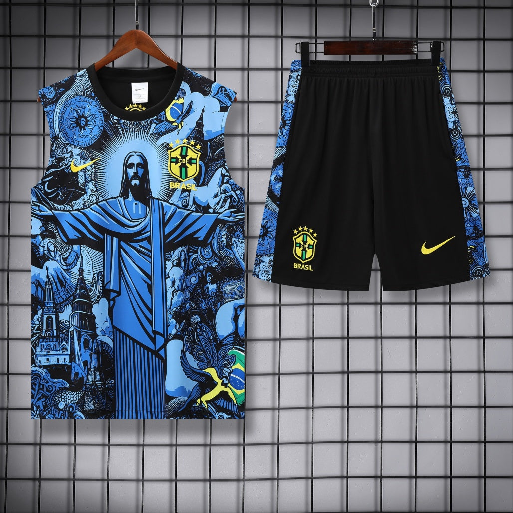 Brazil Vest Set Training Tracksuits 25/26 Football Kit product image 1