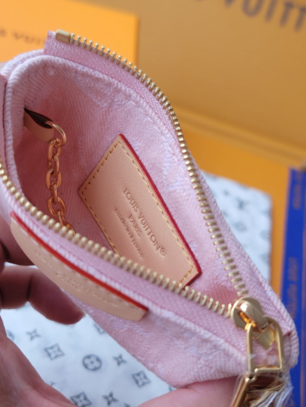 LV Denim Key Pouch - Pink product image 2, provided for visual reference and product detail review