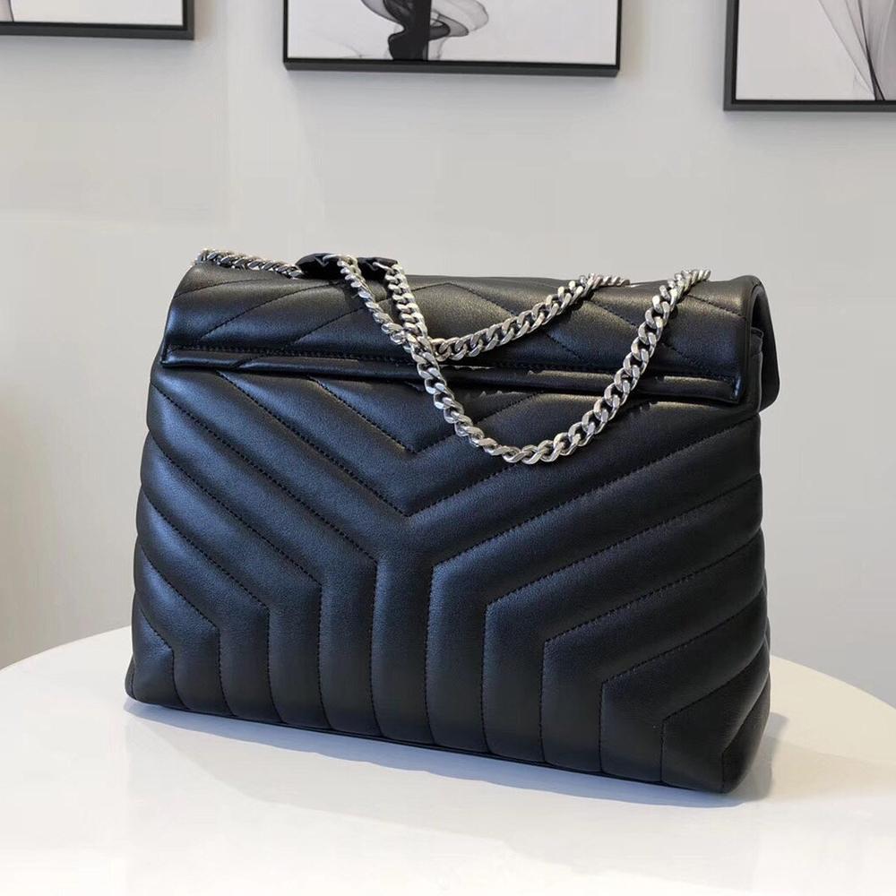 YSL Loulou Small Bag - Nero (Black) product image 3, provided for visual reference and product detail review