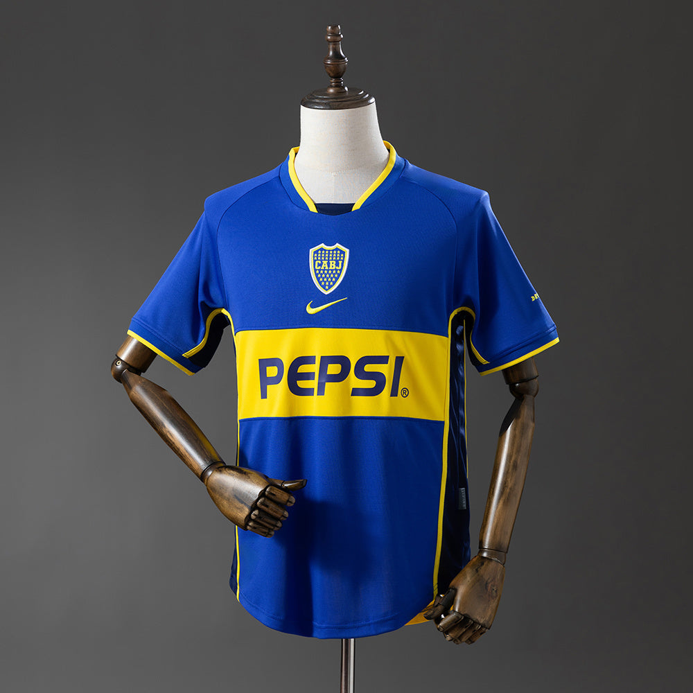 Boca Juniors Jersey 2002-03 Home Retro Football Kit product image 1