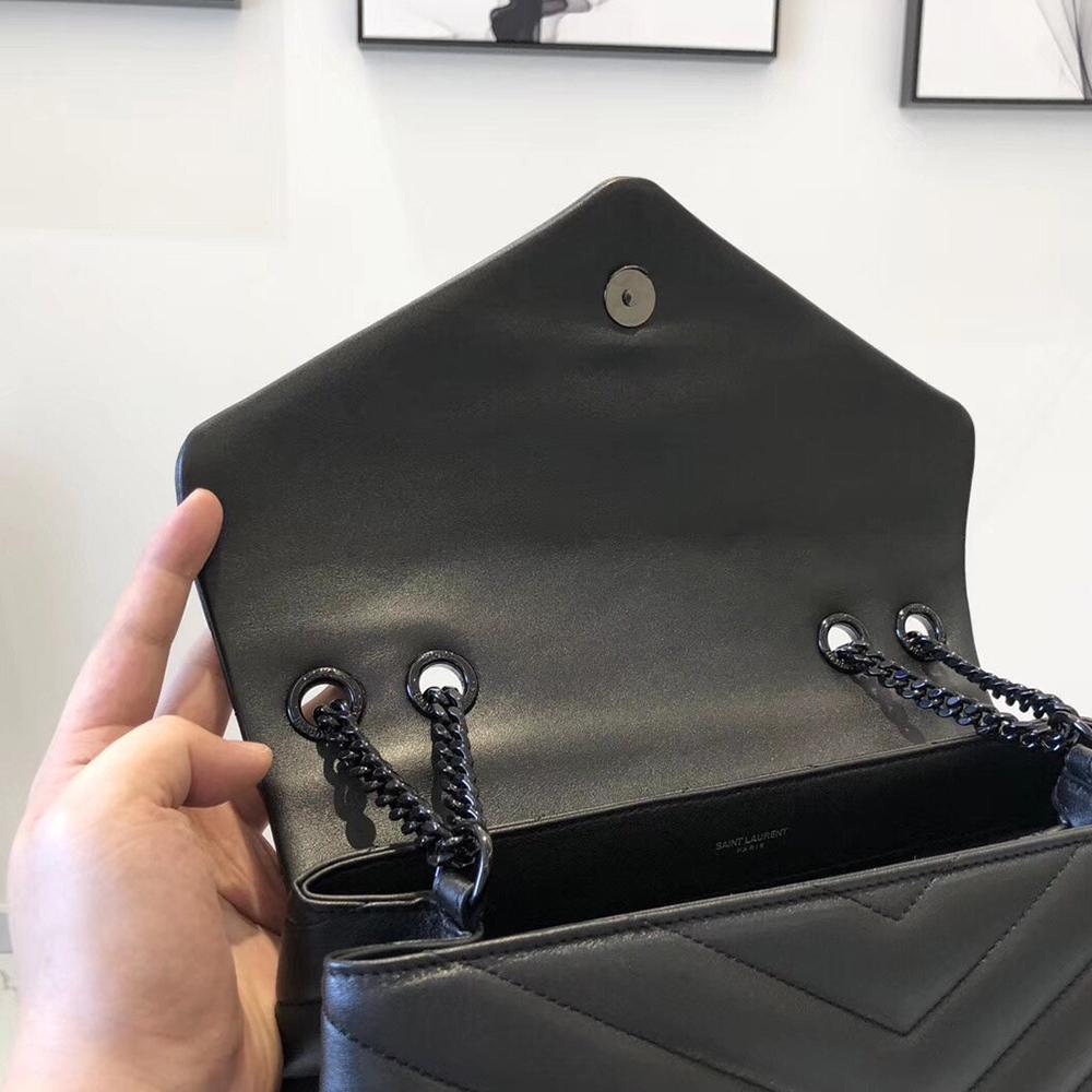 YSL Loulou Small Bag - Nero (Black) product image 6, provided for visual reference and product detail review