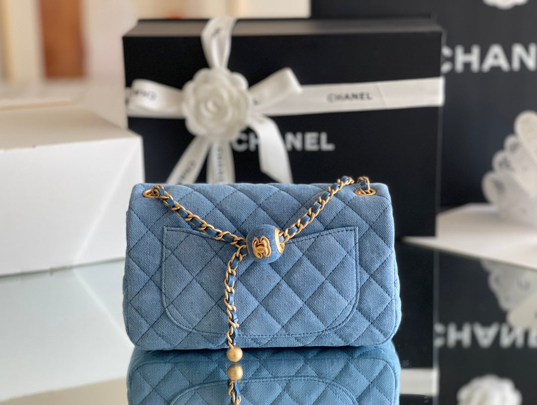 Chanel Denim Flap Bag - Blue product image 2, provided for visual reference and product detail review