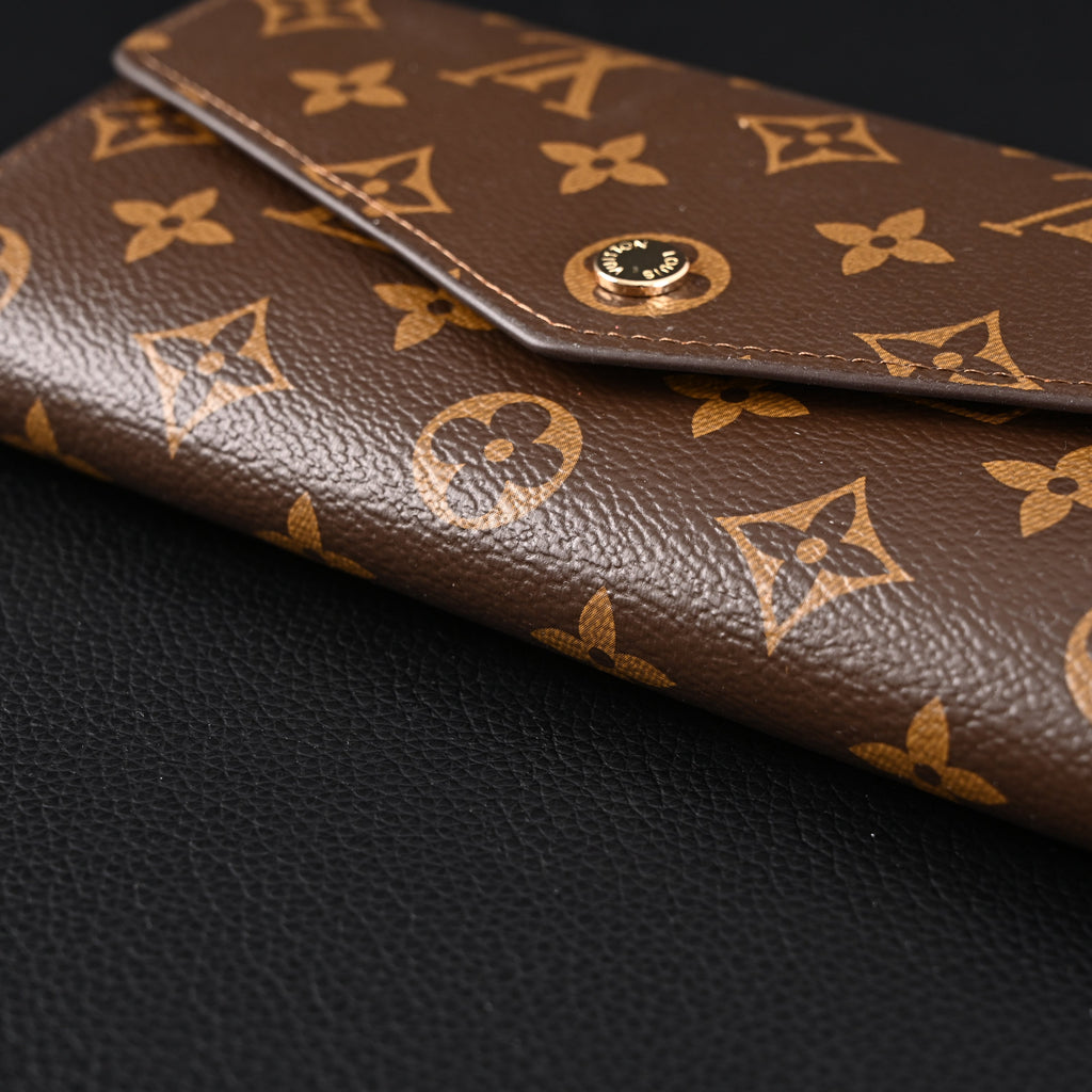 Louis Vuitton Sarah Wallet – Monogram Canvas Long Flap Wallet (M60531) - Classic Monogram Brown product image 2, provided