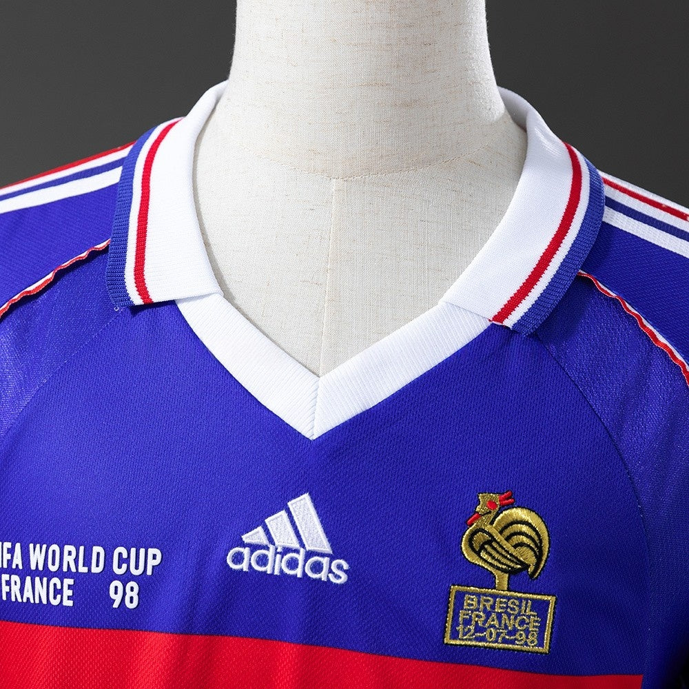 France Jersey 1998 Home Retro Football Kit Long Sleeves product image 7