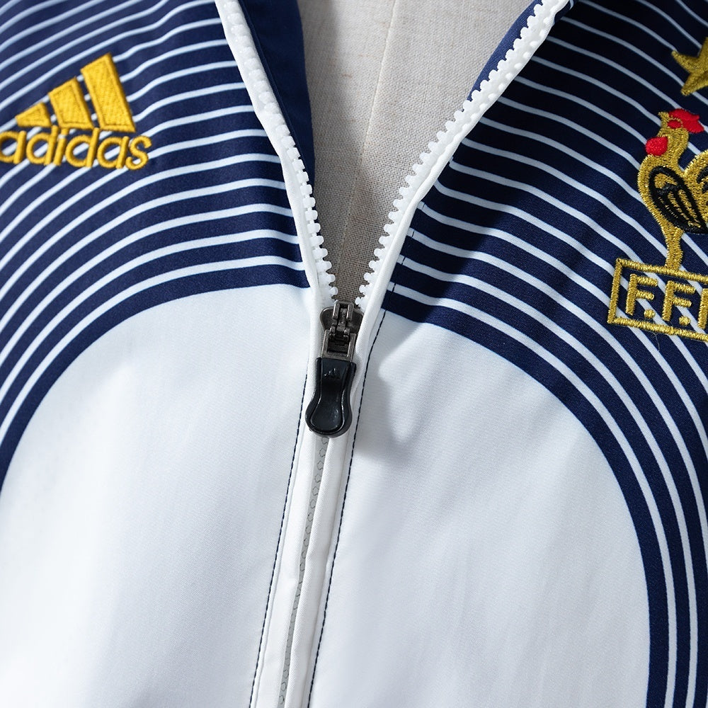 France Windbreaker 2005-06 Retro Football Soccer Jacket product image 5