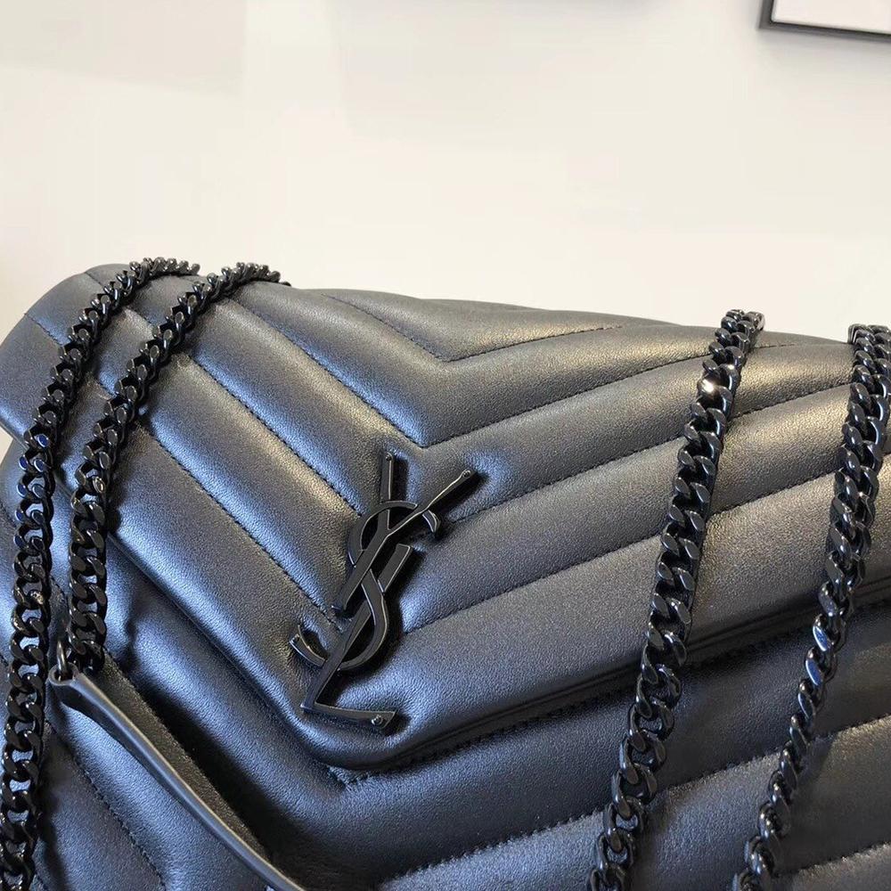 YSL Loulou Small Bag - Nero (Black) product image 2, provided for visual reference and product detail review
