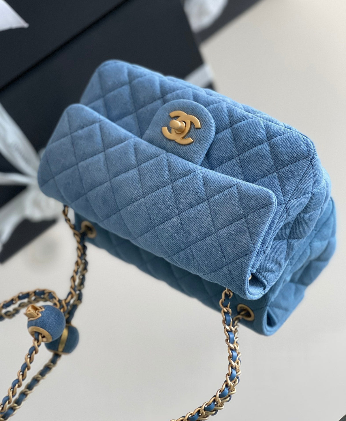 Chanel Denim Flap Bag - Blue product image 3, provided for visual reference and product detail review