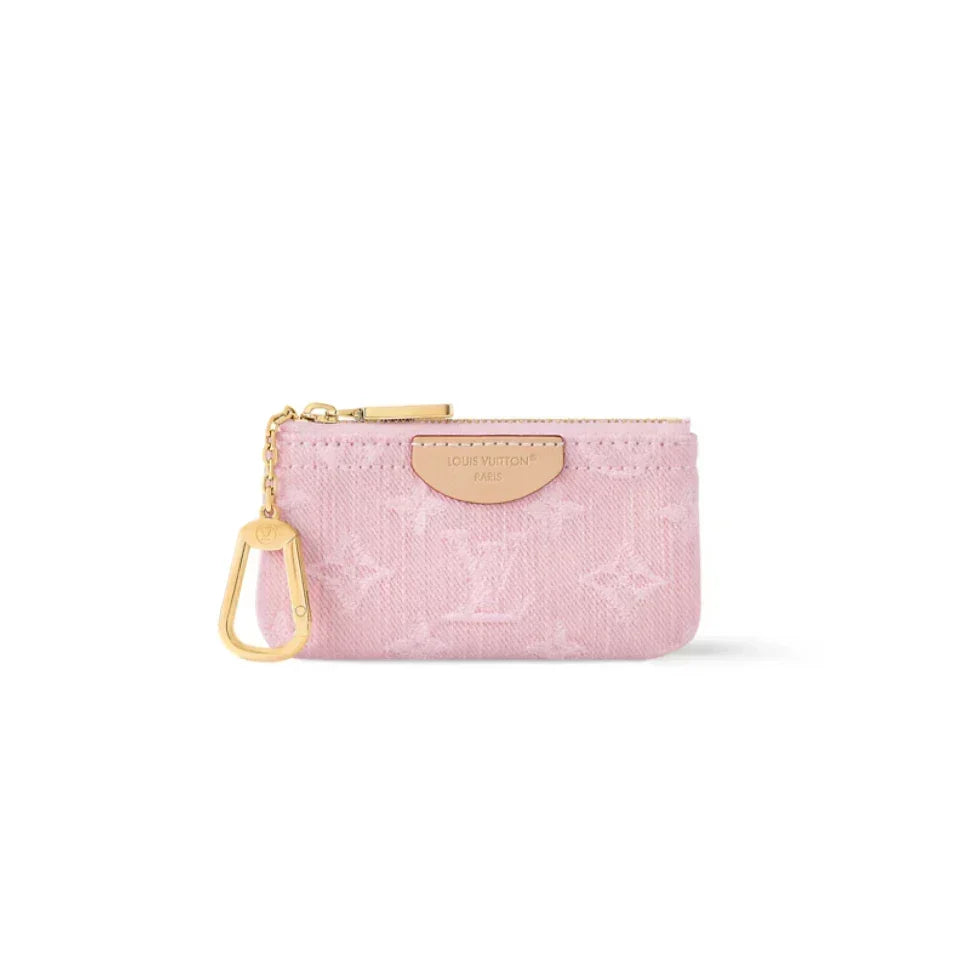 LV Denim Key Pouch - Pink product image 1, provided for visual reference and product detail review