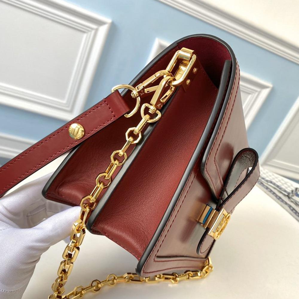 LV Dauphine MM Cherry Red Handbag product image 2, provided for visual reference and product detail review
