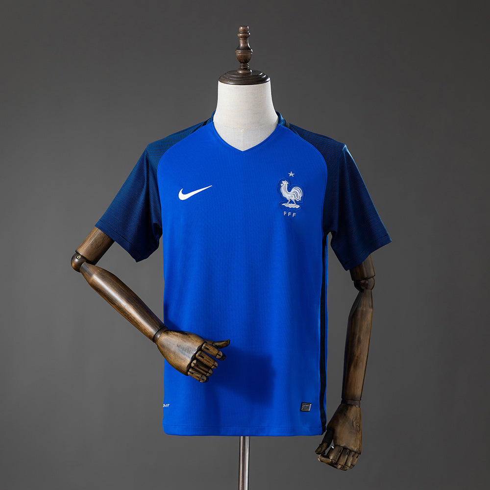 Retro France Home Jersey 2016 Football Kit Soccer Shirt product image 1