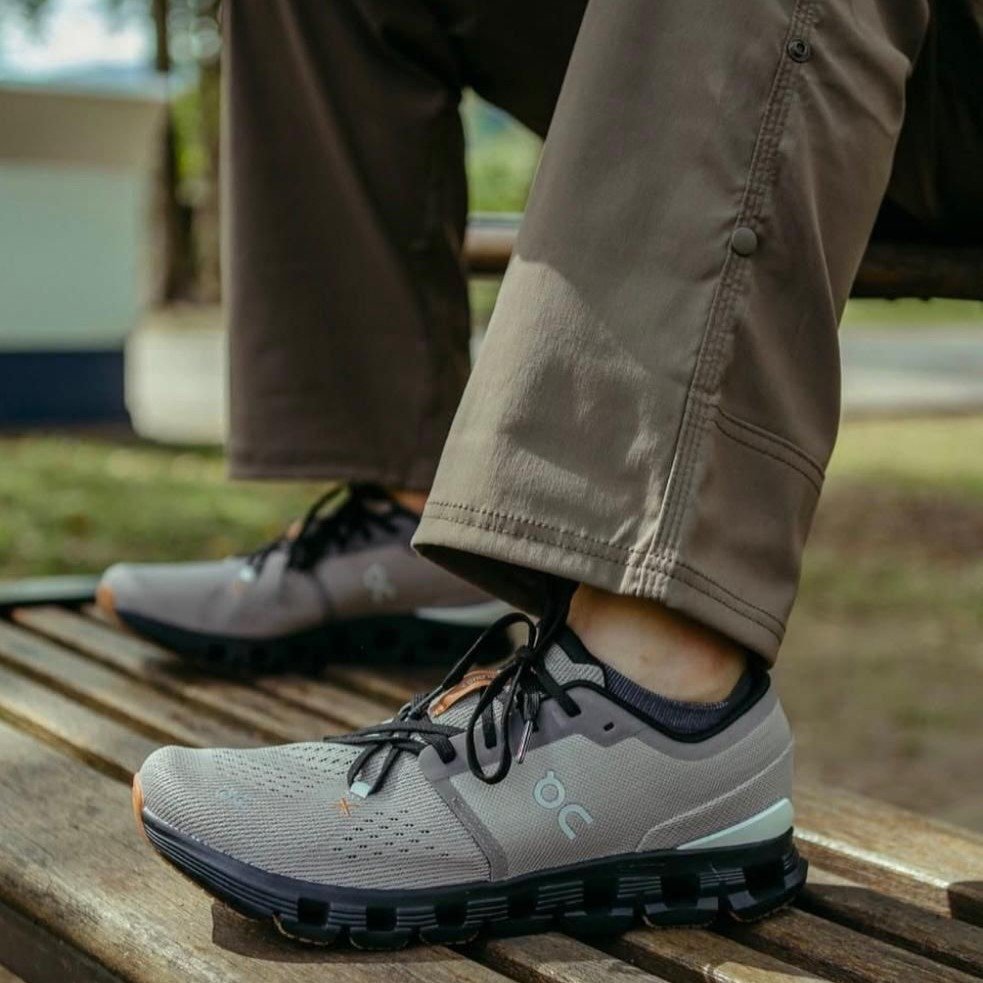 On Cloud X 4 Fog Black Training Shoes product image 3, provided for visual reference and product detail review