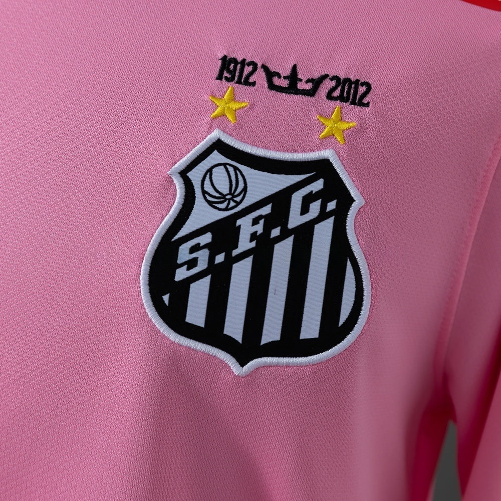 Santos Pink Jersey 2012-2013 Long Sleeves Retro Football product image 4