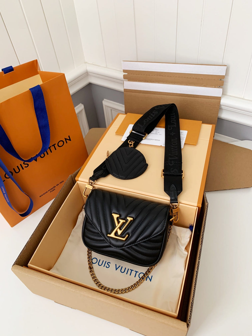 Louis Vuitton New Wave Multi-Pochette Handbag - Black product image 3, provided for visual reference and product detail