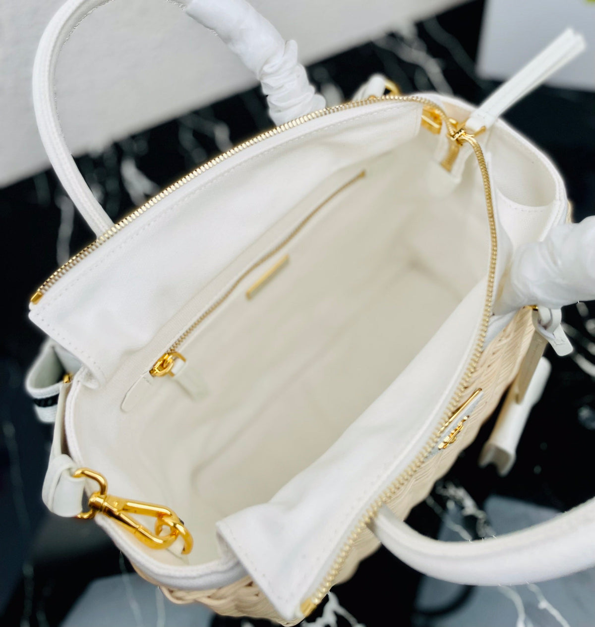 Prada Bucket Handle Bag 1BG835 02 - Beige product image 3, provided for visual reference and product detail review