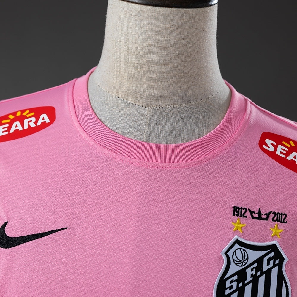 Santos Pink Jersey 2012-2013 Long Sleeves Retro Football product image 2