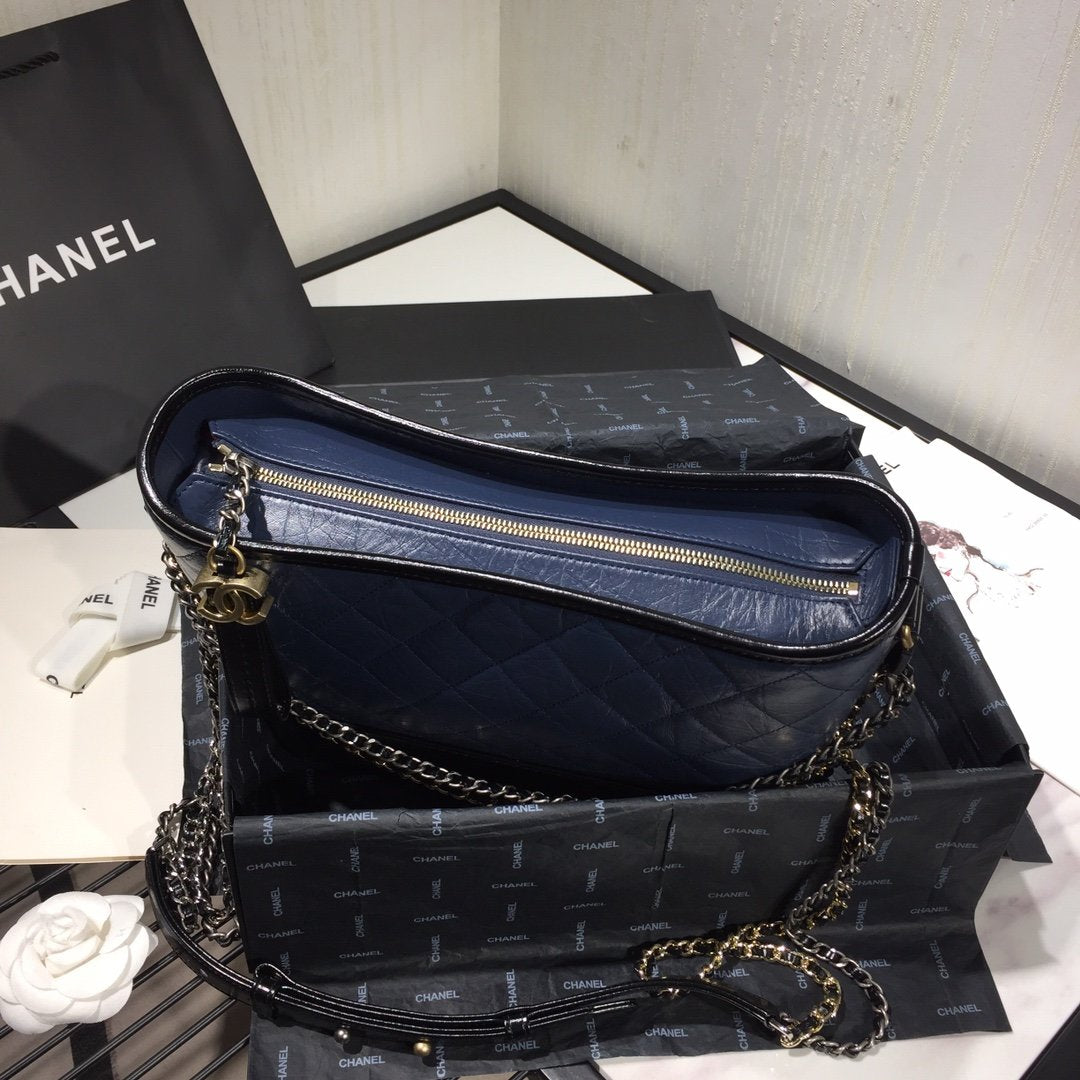 Chanel's Gabrielle Large Hobo Bag - Blue & Brown product image 3, provided for visual reference and product detail review