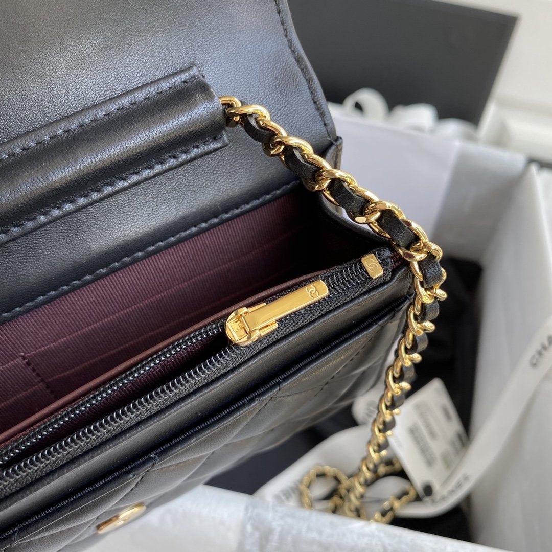 Chanel Wallet On Chain WOC Black Lambskin - Classic Black product image 7, provided for visual reference and product detail
