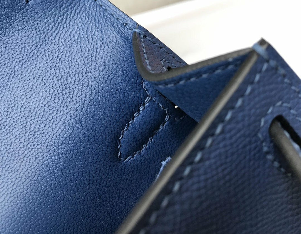 Hermes Handle Bag 19cm Blue product image 9, provided for visual reference and product detail review