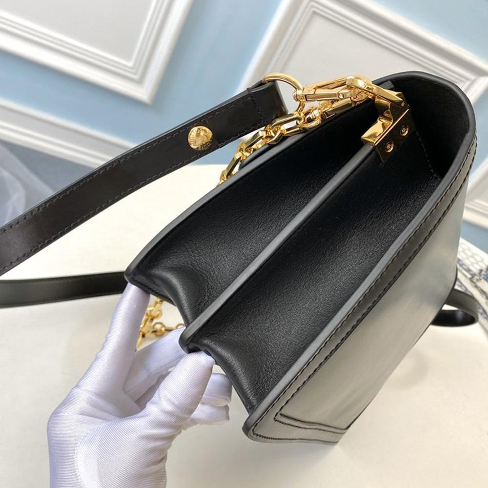 LV Dauphine MM Black Smooth Handbag product image 3, provided for visual reference and product detail review